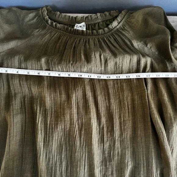 Anthropologie Naïf Boho Olive Midi Dress - Picture 4 of 9
